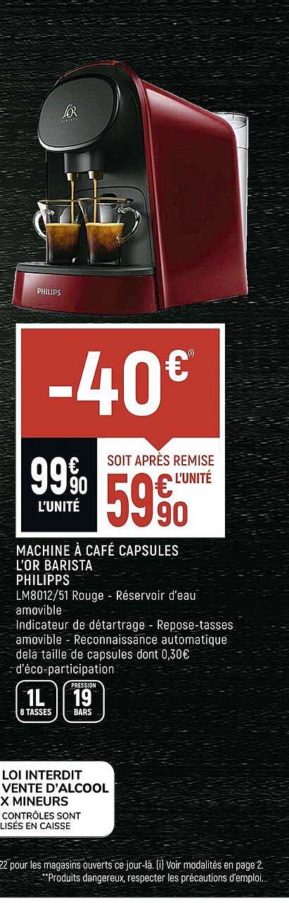 Machine à Café Capsules L'or Barista Philips