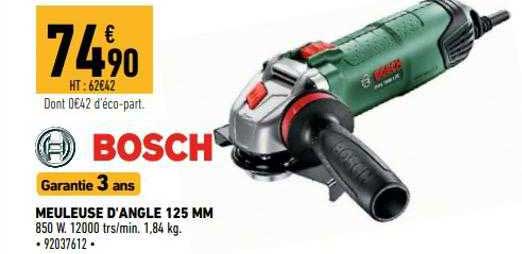 Meuleuse D'angle 125 Mm Bosch