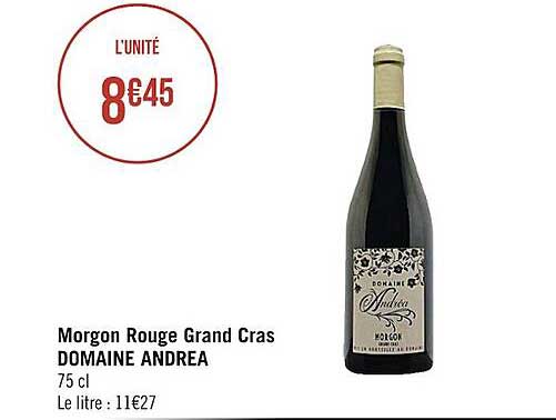 morgon rouge grand cras domaine andrea