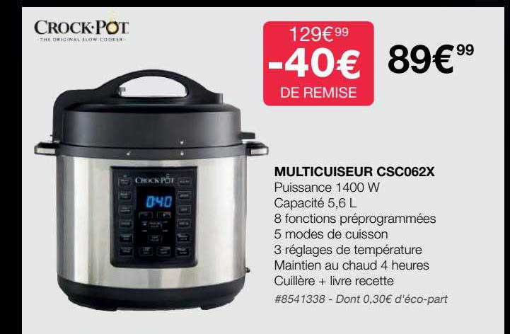 multicuiseur csc062x crock-pot