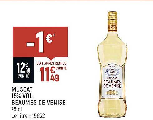 muscat 15% vol. beaumes de venise