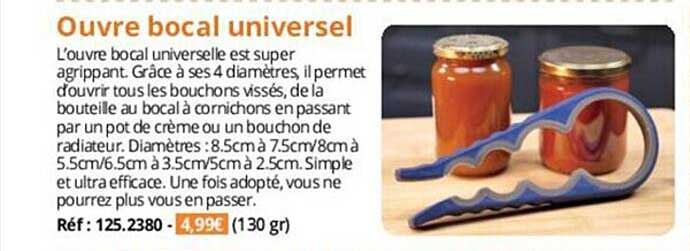 ouvre bocal universel