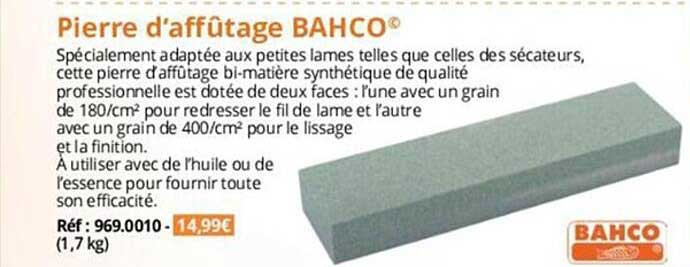 Pierre D'affûtage Bahco