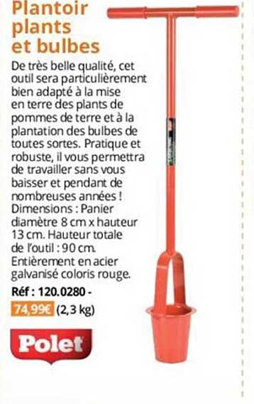 plantoir plants et bulbes polet