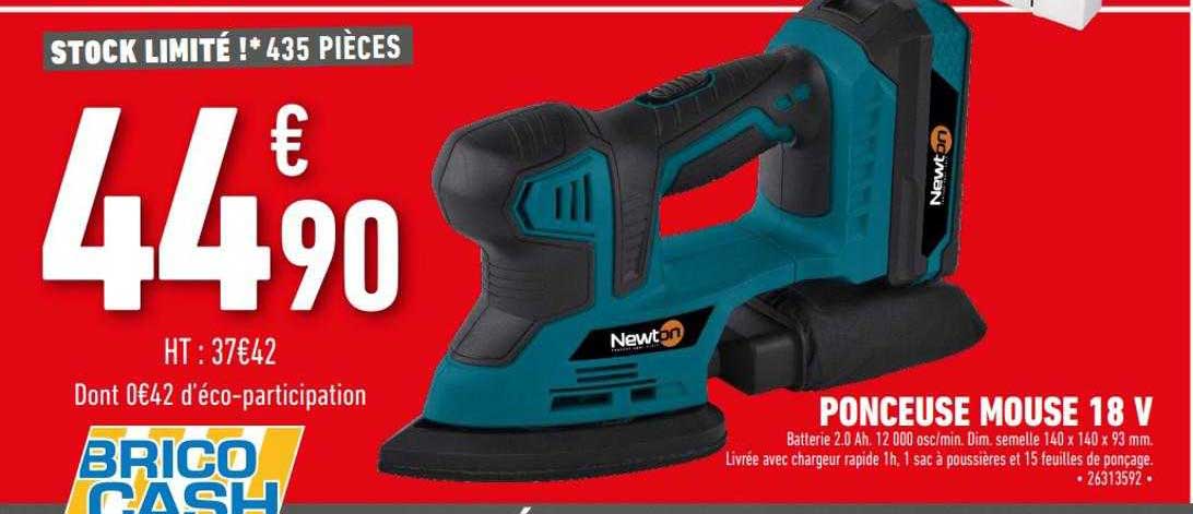 ponceuse mouse 18 v newton