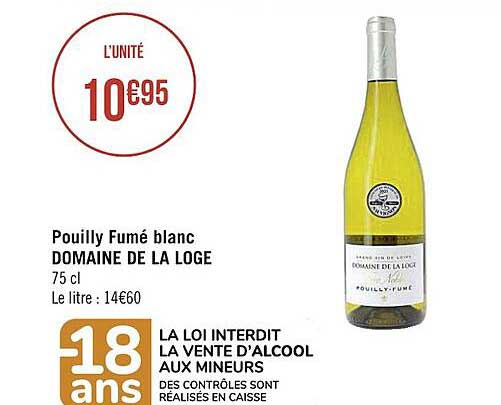 pouilly fumé blanc domaine de la loge