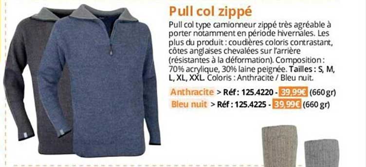 pull col zippé