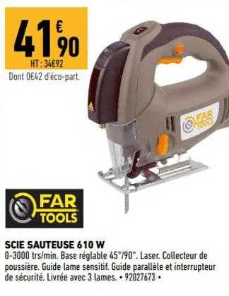 scie sauteuse 610 w far tools