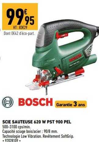 scie sauteuse 620 w pst 900 pel bosch