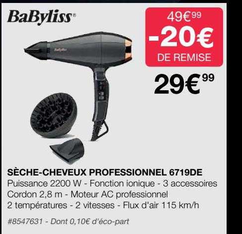 sèche-cheveux professionnel 6719de babyliss
