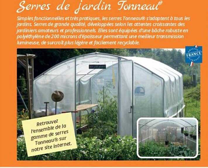 serre de jardin tonneau
