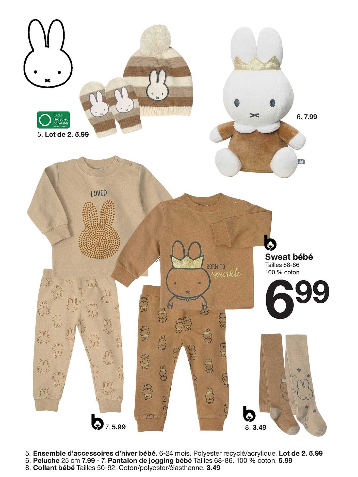 sweat bébé, ensemble d'accessoires d'hiver bébé, peluche, pantalon de jogging bébé, collant bébé