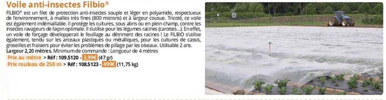 voile anti-insectes filbio