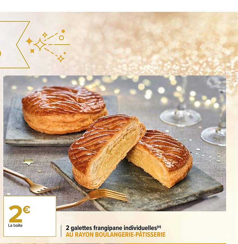 2 galettes frangipane individuelles