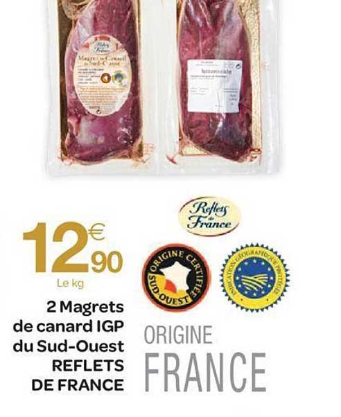 2 magrets de canard igp du sud ouest reflets de france