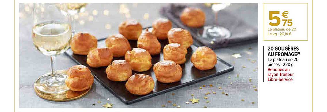 20 Gougères Au Fromage