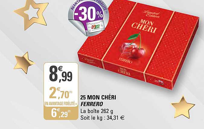 25 mon chéri ferrero