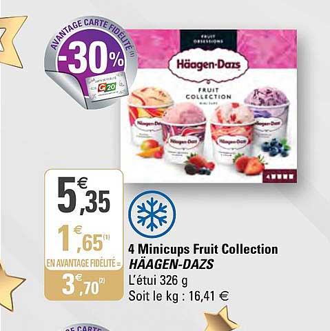 4 minicups fruit collection häagen-dazs