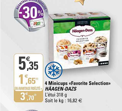 4 minicups «favorite selection» häagen-dazs