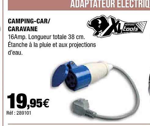 adaptateur électrique camping-car - caravane