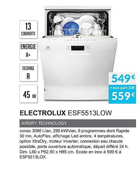 alectrolux esf5513low airdry technology