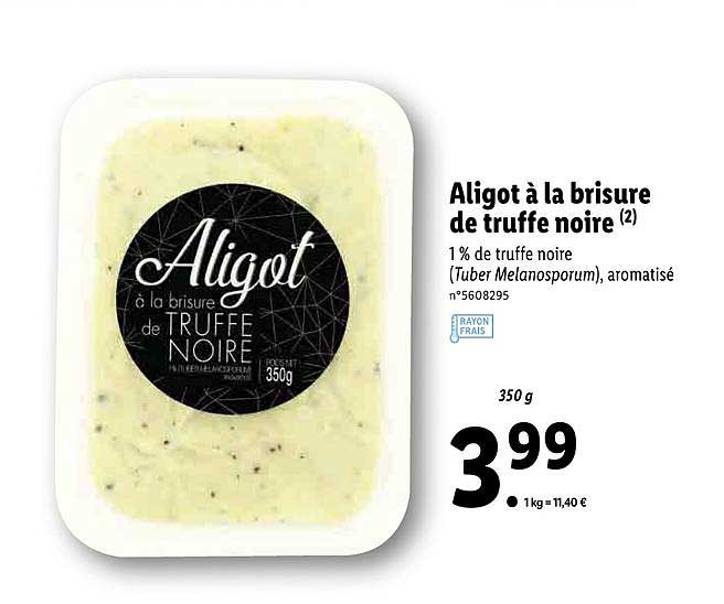 aligot à la brisure de truffe noire