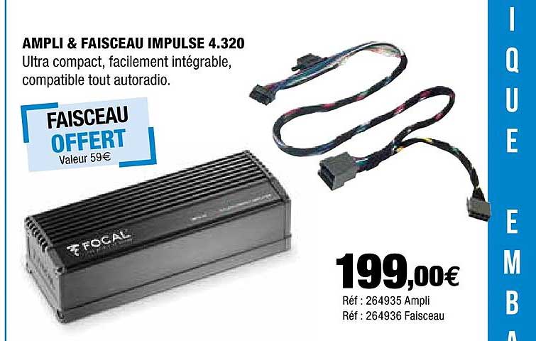 ampli & faisceau impulse 4.320 focal