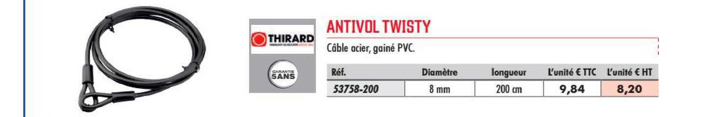 antivol twisty thirard