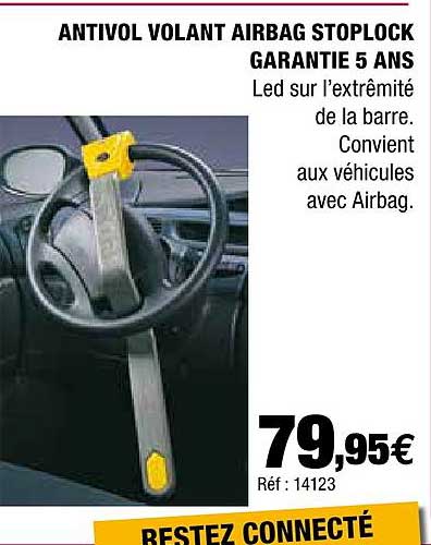 antivol volant airbag stoplock