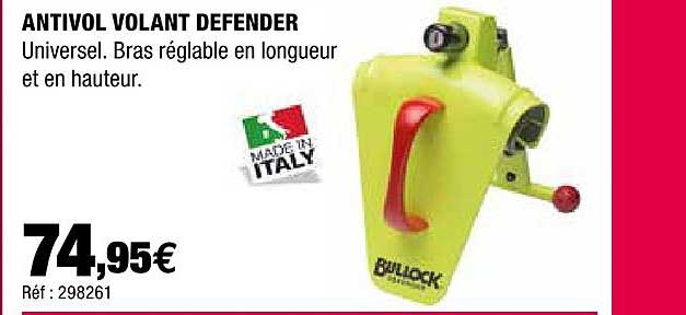 Antivol Volant Defender Bullock