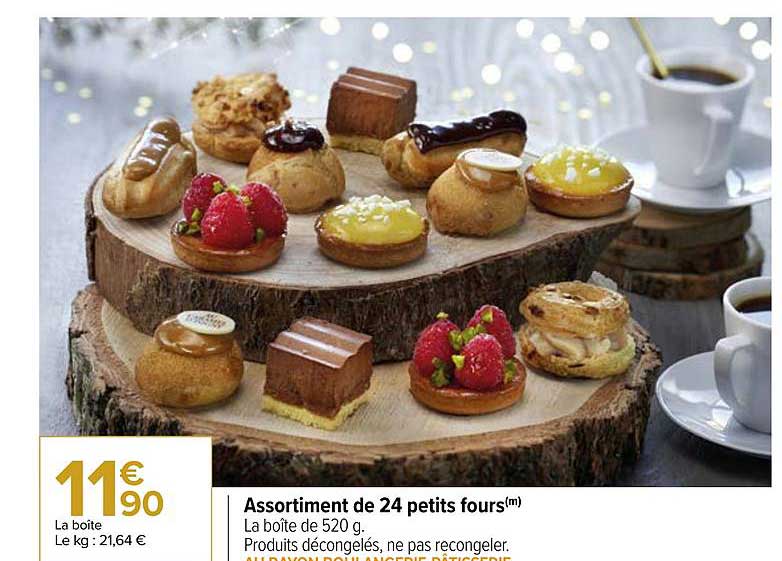 Assortiment De 24 Petits Fours
