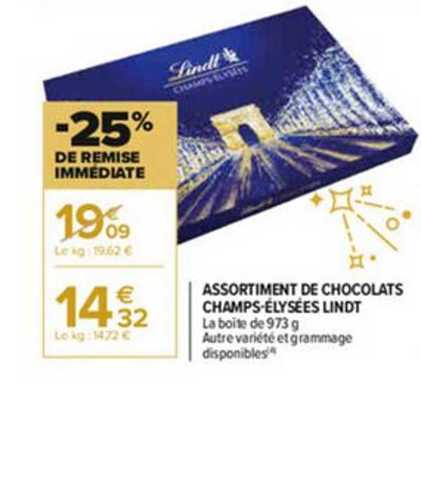 Assortiment De Chocolats Champs-élysées Lindt