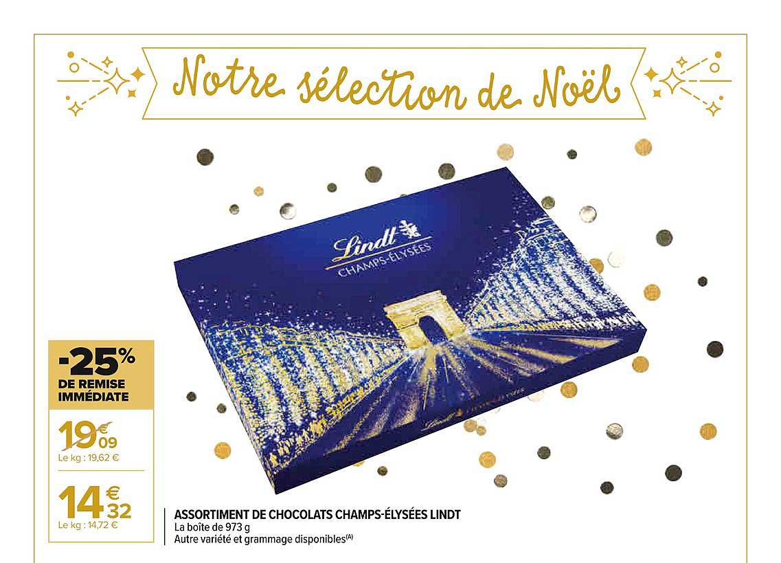 Assortiment De Chocolats Champs-élysées Lindt