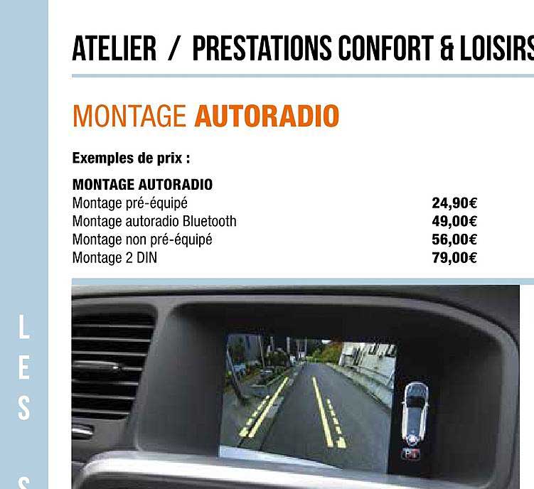 atelier - prestations confort et loisirs : montage autoradio