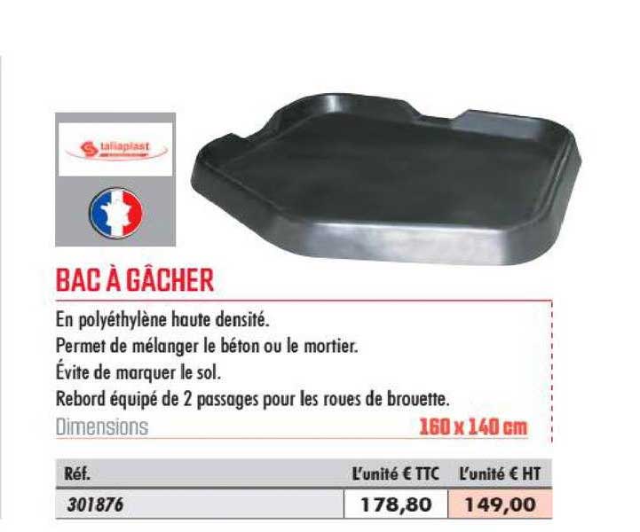 Bac à Gâcher
