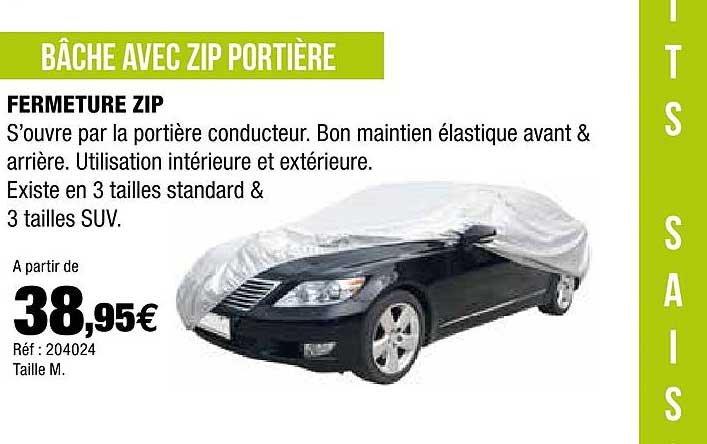 Bâche Avec Zip Portière Fermeture Zip