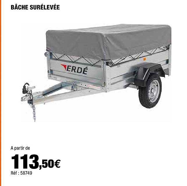 bâche surélevée erdé