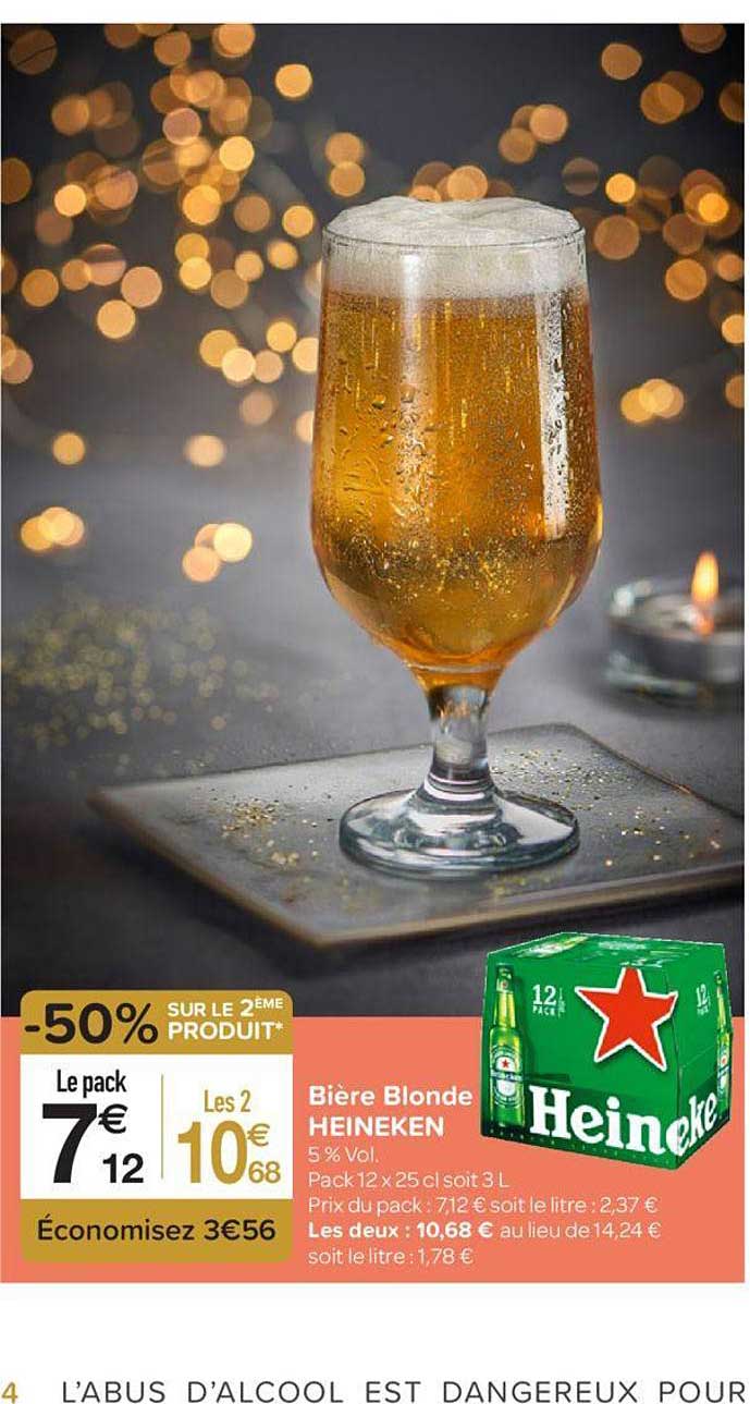 Bière Blonde Heineken