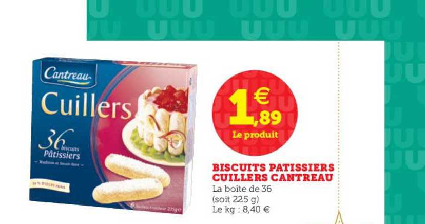 biscuits pâtissiers cuillers cantreau