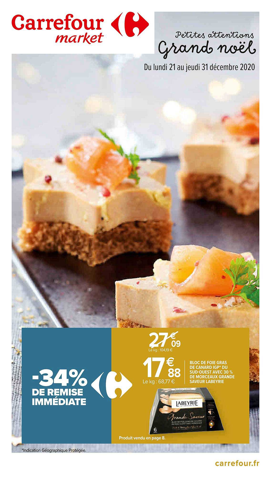 bloc de foie gras de canard igp du sud-ouest avec 30% de morceaux grande saveur labeyrie