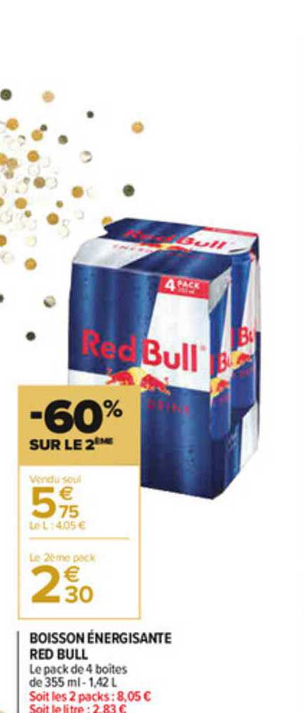 Boisson énergisante Red Bull