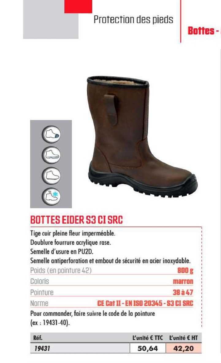bottes eider s3 ci src