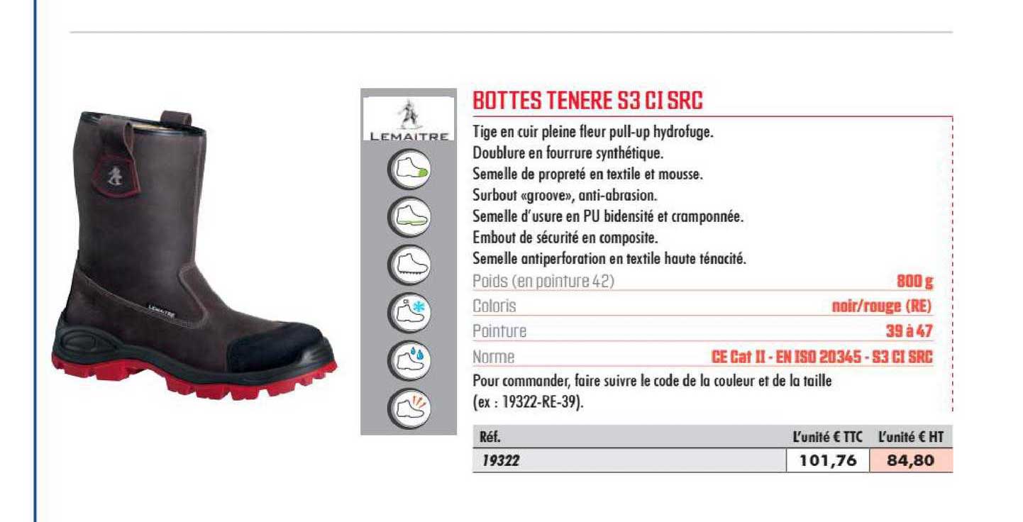 bottes tenere s3 ci src