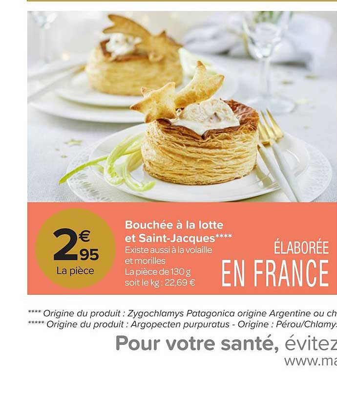 bouchée à la lotte et saint-jacques