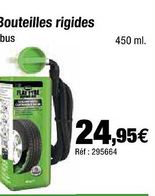 bouteilles rigides flat tire