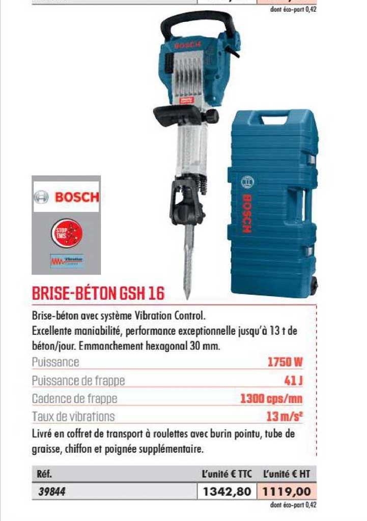 brise béton gsh 16 bosch