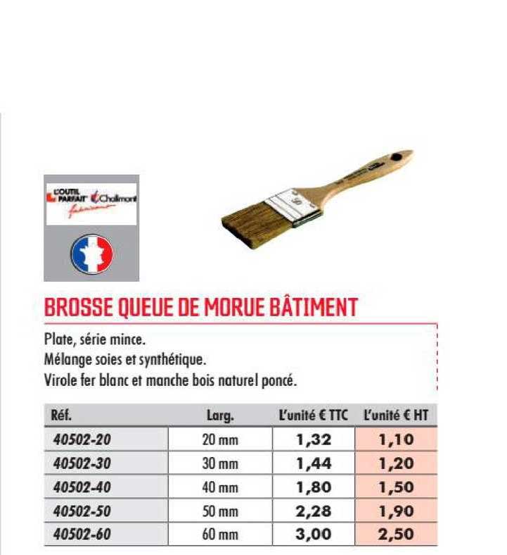 brosse queue de morue bâtiment