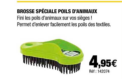 brosse spéciale poils d'animaux