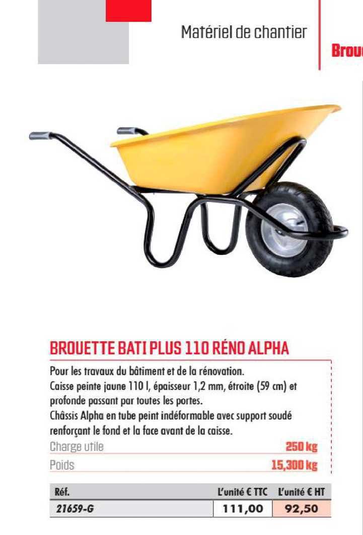 brouette bati plus 110 réno alpha