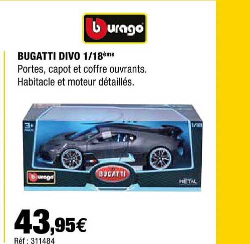bugatti divo 1-18ème